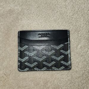 Goyard Black and Gray Card Holder
